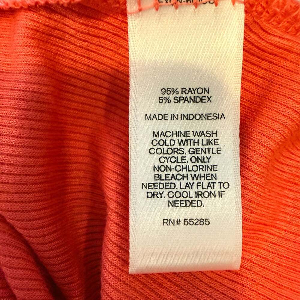 Express Ribbed Off-The-Shoulder Ruffle Bodysuit Size S - Picture 6 of 6